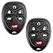 KeylessOption Keyless Entry Remote Control Car Key Fob Replacement for 15114376 (Pack of 2)