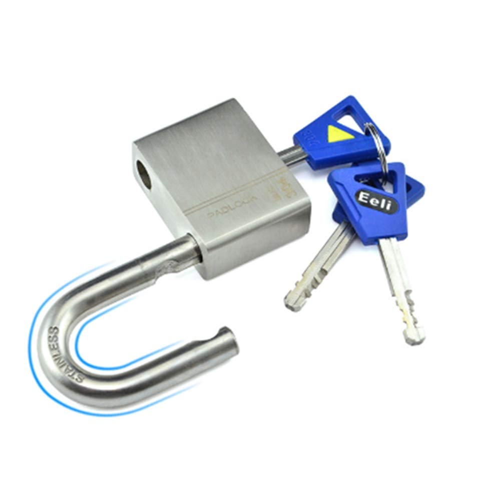 Lucchetto a Chiave Lucchetto Esterno in Acciaio Inox, 3 Tasti, 40 Mm, 50 Mm, 60mm (1,6/2 / 2.4in), Utilizzato for La Serratura della Porta del Garage del Garage (Size : 40mm)