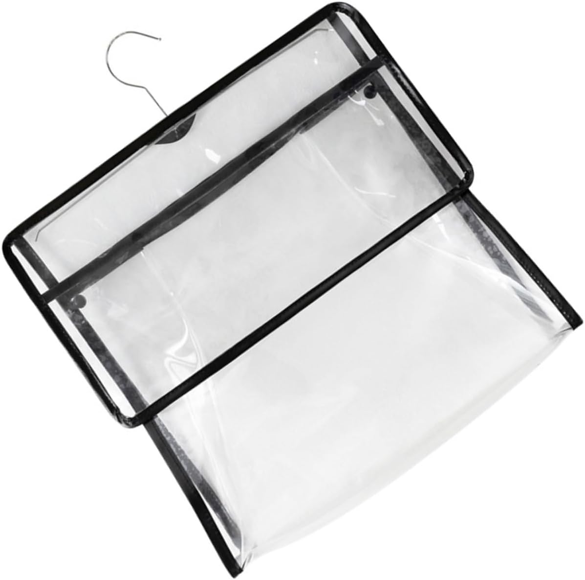 VICASKY Waterproof Hanging Storage Pouch, Large Black PVC Shower Bag