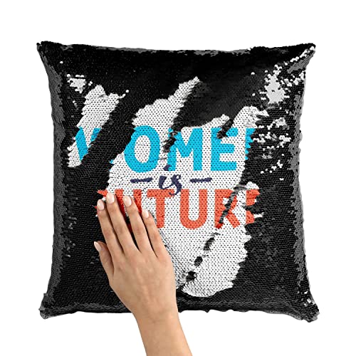 Coussin avec housse sequin noir sublimez votre canape avec elegance - 3