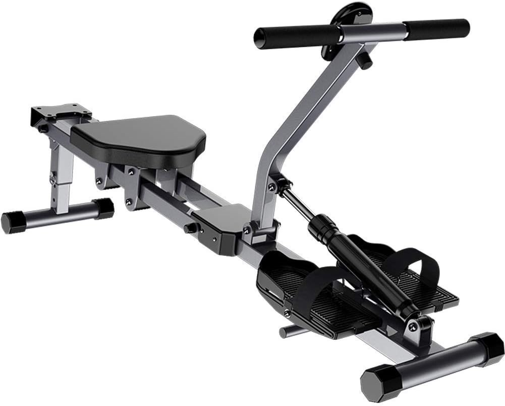 Foldable Rowing Machines Rowing Machine for Home Use Foldable Indoor Rowing Machine Rowing Bench Abdominal Fitness Equipment Hd Data Display 90° Folding Storage Double Track
