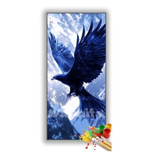 �������G �C�[�O�� �� �����h��G �L�b�g DIY ��l ���S�Ҍ��� �f�W�^�����G ��h�� �����L�b�g�ɂ��G�� Paint By Numbers �A�N�����y�C���g ���ʉ� �����Ńy�C���g �z�[�� �I�t�B�X���� �M�t�g 40x80 cm, �t���[���Ȃ�