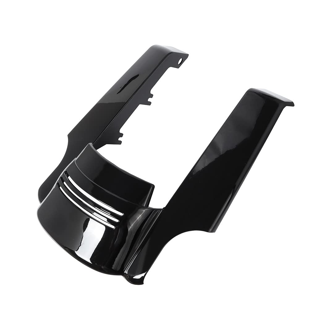Antispruzzo Universale Moto Per Harley Per Touring Per Electra Street Per Road Glide Per Moto Ultra Classic Gloss Black Estensione Del Parafango Posteriore Allungato Da 5" Parafango Moto
