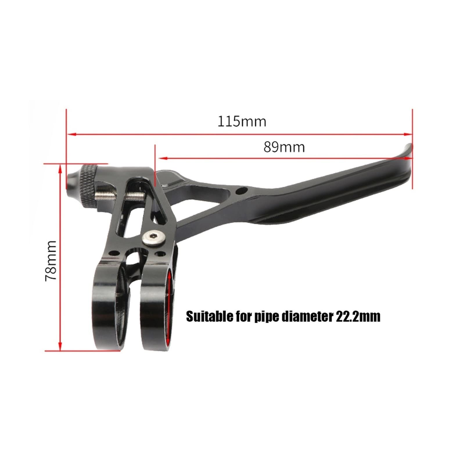 BAtlam Leva Freno Bicicletta CNC 64g Leve Freno Bici Pieghevoli V Adatte per Parti Maniglia Freno 14 16 20 Pollici (22)