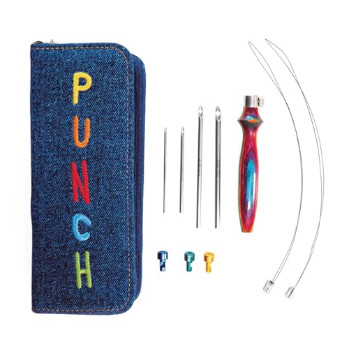 KnitPro Trousse Aiguilles Broderie Bois Métal Lisse Fini Vibrant Kit