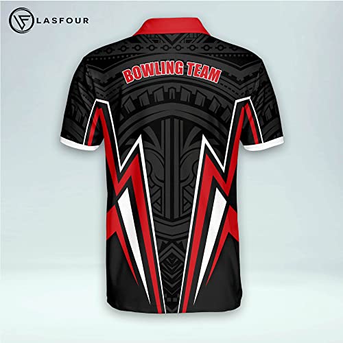 LASFOUR Custom Bowling Shirts for Men, Tattoo Bowling Jerseys for Men, Bowling Team Shirts with Name for Men and Women3