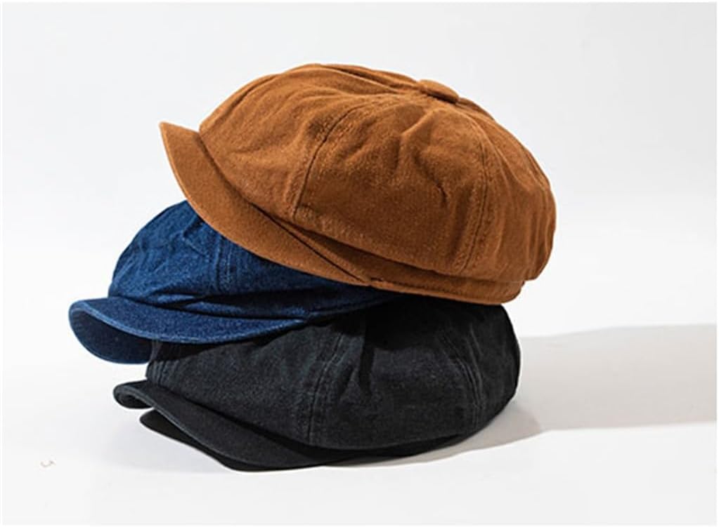Ginger Duck Tongue Cap Korean Version of Men's Retro Newsboy Octagonal Cap Painter Beret