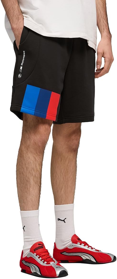 | BMW M Motorsport TECH-X Men's Colorblock Stripes 7" Shorts | Black | L