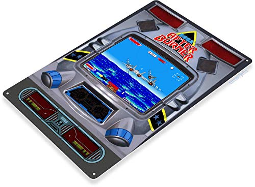 Tinworld Tin Sign: After Burner Retro Arcade Game Room Console Cabinet Marquee Sign C425