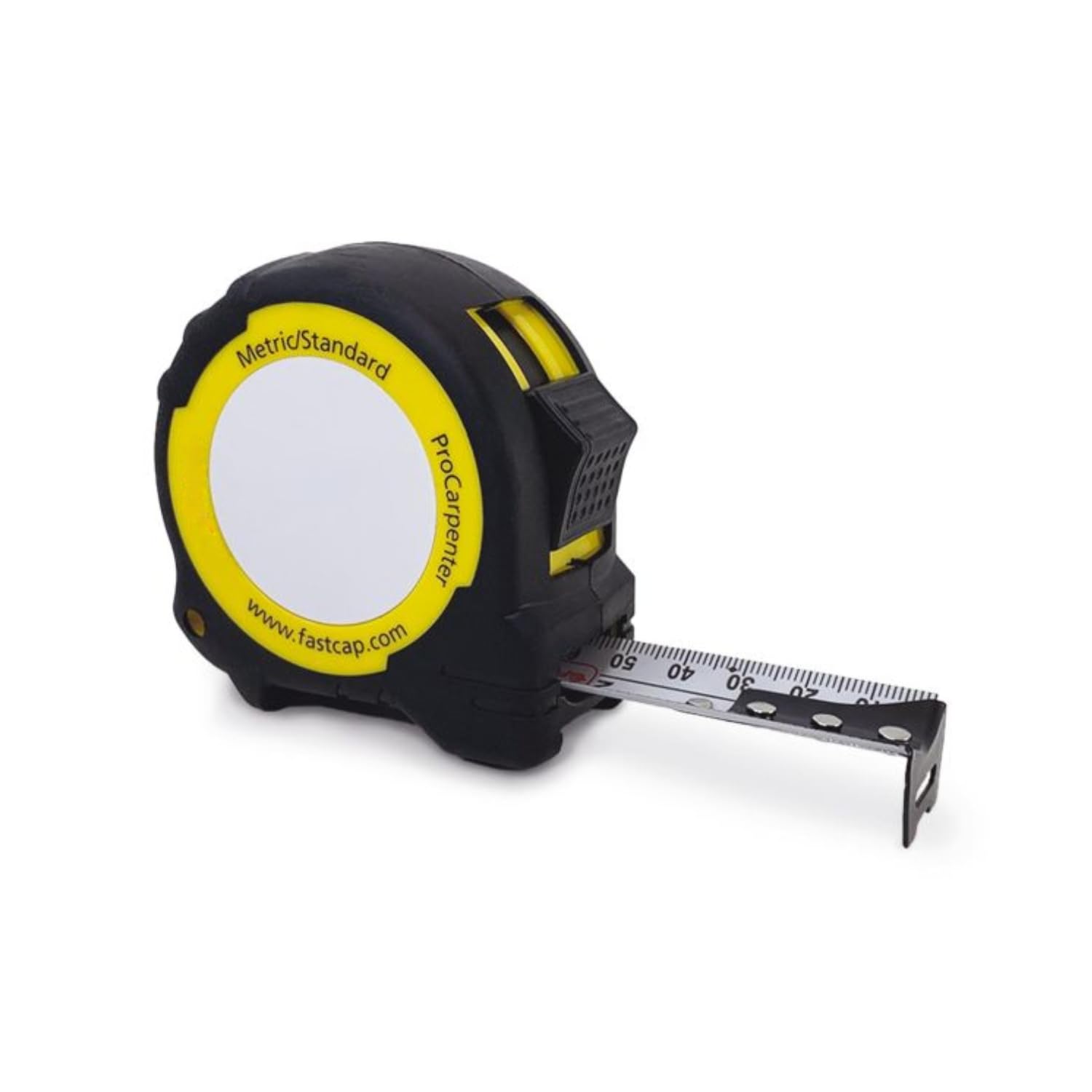 FastCap ProCarpenter Metric/Standard Measuring Tape - Ideal for Professionals and Home Improvement - with Lever Action Belt Clip and Dual Locking System - 12' - 99954