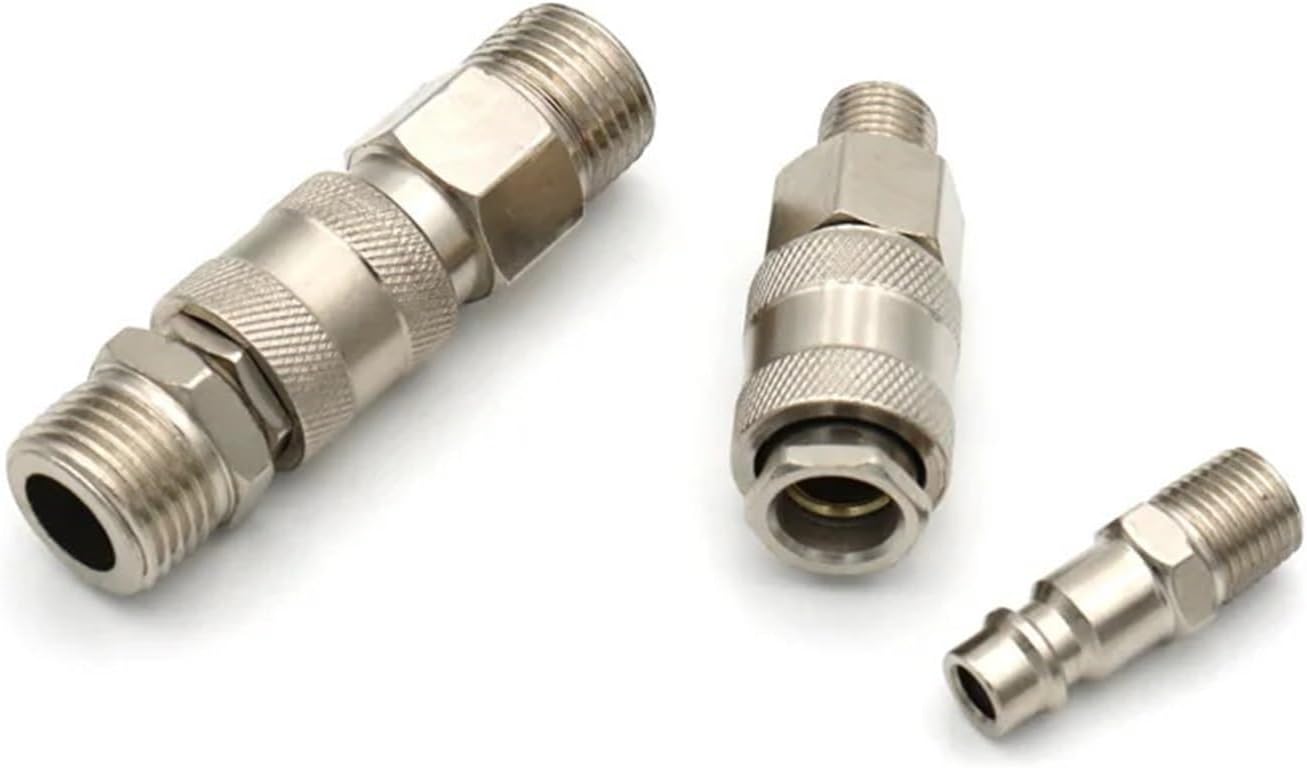 Pneumatic Fitting 1/4 3/8 1/2 Male Threaded Quick Push Coupling Connector Coupler For Air Compressor(SM,3/8 inch)