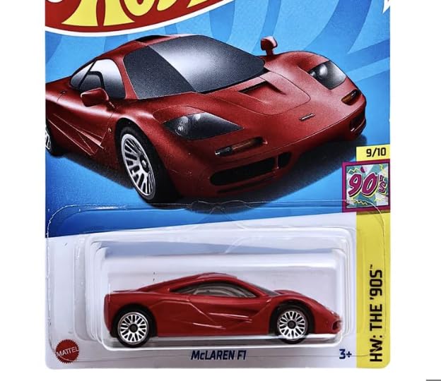 LAZY BEEZ 1:64 Scale McLaren F1 HW The 90S for Ages 3 and Up (Red