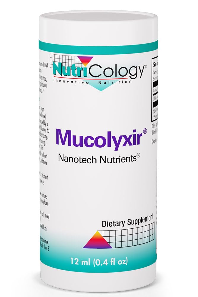 Nutricology Mucolyxir Respiratory Support Liquid Drops, 12 mL