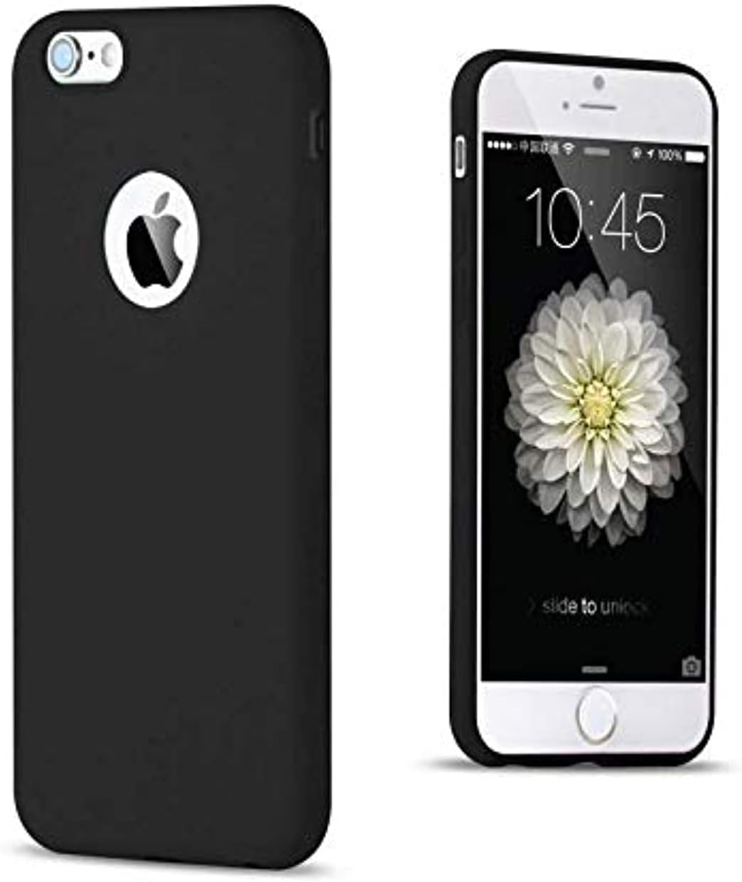 Soft TPU Silicon Cases for iPhone 6 / 6S Black Color