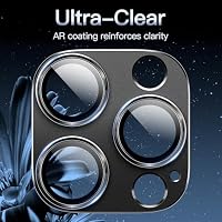 JETech Kameraschutz Schutzfolie für iPhone 16 Pro/16 Pro Max, Schwarz – Ansicht 6