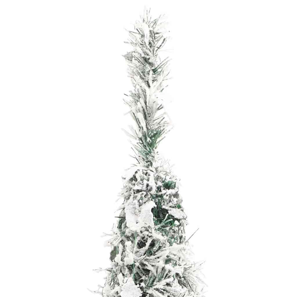 vidaXL Árbol de Navidad Artificial desplegable con Nieve 50 LED 120 cm