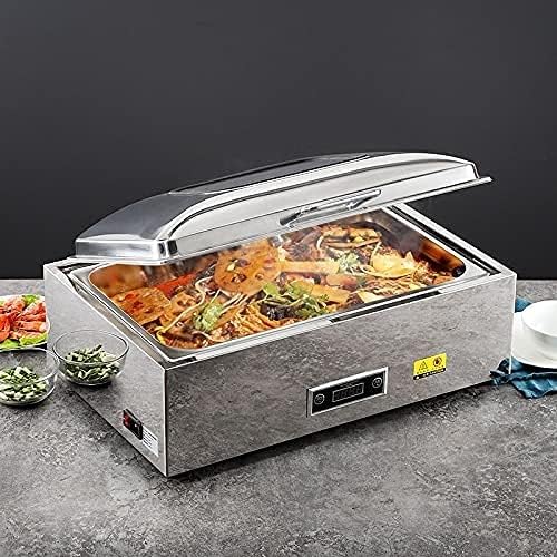 Olla eléctrica de acero inoxidable con pantalla digital y ajuste de temperatura miniatura 2