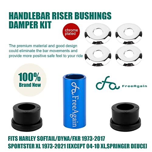 Polyurethane Handlebar Riser Bushings Fits For Harley Davidson Big Twin Dyna 1973-2018, Harley Davidson Sportster 1973-2003 (B) #TOP5