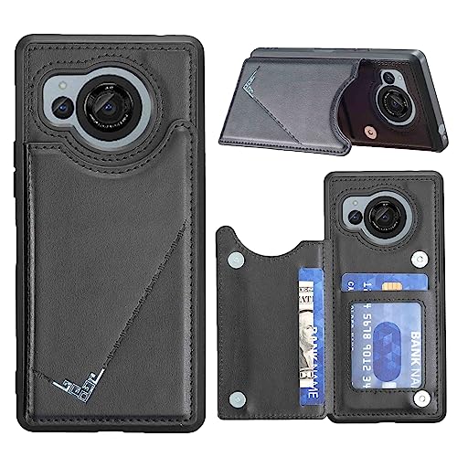 �y Antimam �z�w�ʃJ�[�h �蒠�^�P�[�X AQUOS R8 / SH-52D docomo �Ή� SHARP �X�}�z�o�b�N?�J�o�[�i �u���b�N �j���� �������V���v�� �y�� �ϋv�� �J�[�h���[ �X�^���h�@�\�t�� ���z�^ �����h�~ �V���[�v�A�N�I�Xr