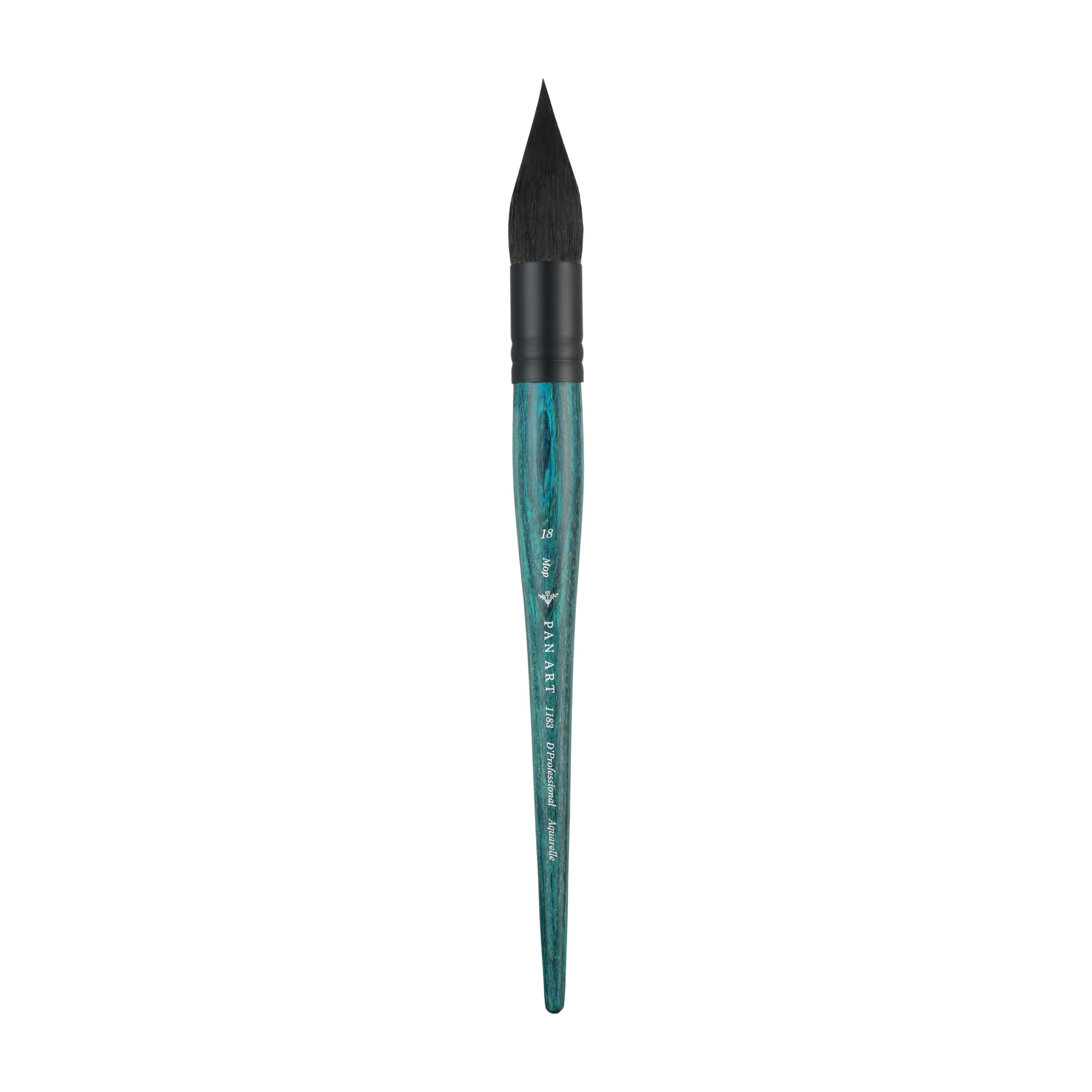 Pan Art Synthetic Fibre Mop No. 18 – Detail & Wash Brush for Watercolour & Gouache – Professional Artist Quality Paintbrush for Fine Art, Craft & Illustration – 1 Unit