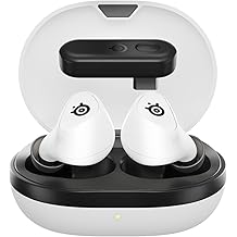 SteelSeries Arctis GameBuds for PS5 - Wireless Gaming Earbuds - 2.4GHz + BT 5.3 - ANC/Transparency - IP55 Water Resistant - 40H Battery - Wireless Charging - PS5, PC, Switch 2, Mobile - White