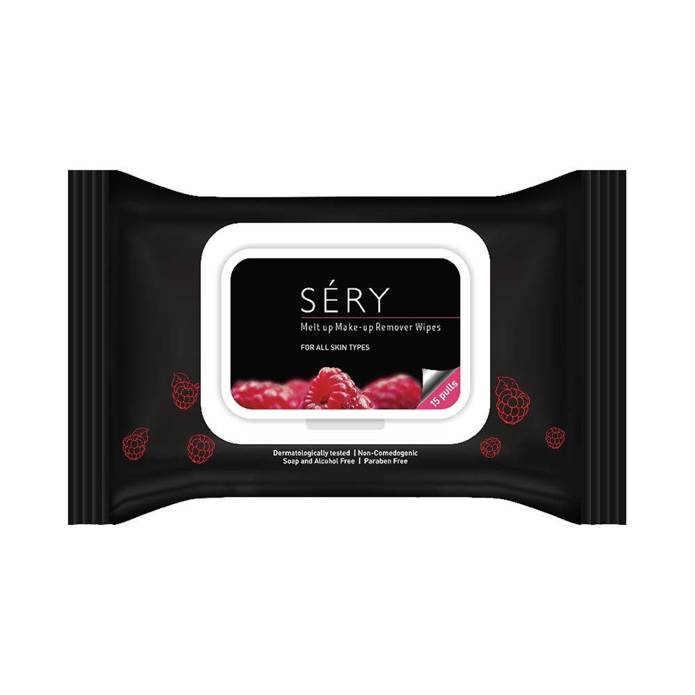 SERY, Melt Up Make Up Remover Wipes Pieces, White, 15 count Amazon.in