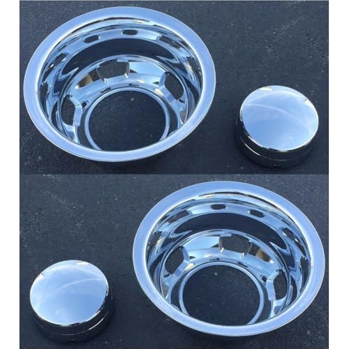 FRIEDEIR CHROME SIMULATORS and CENTERS For 1-Ton Truck Dually Full set 570-8009,570-8010