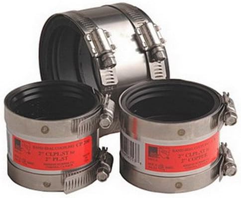 Mission RubberBand Seal CK-2125 Stainless Steel CK Series Specialty Coupling, 2" x 1-1/4" Or 1"