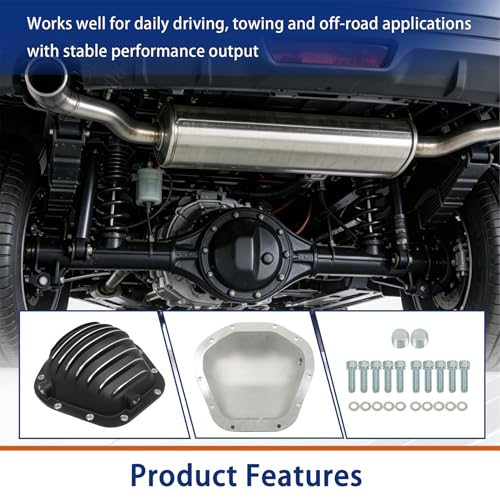 Image of GXYWADY 1 Set of Rear Differential Cover w /Gasket Replacement for Dana 60 70 9.75 10Bolt