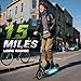 Electric Scooter, 350W/500W Powerful Motor, 19/22 MPH Max Speed, 15/23 Miles Range, Lightweight Foldable Kick Scooter with Dual Braking Systems, Smart APP