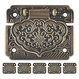 Charme vintage classique : ce loquet ancien unique apporte une élégance aux boîtes à vin, coffrets cadeaux et meubles rétro, sublimant le style de votre intérieur grâce à des accessoires de meubles vintage, un loquet de meuble ancien et un loquet pour coffret en bois