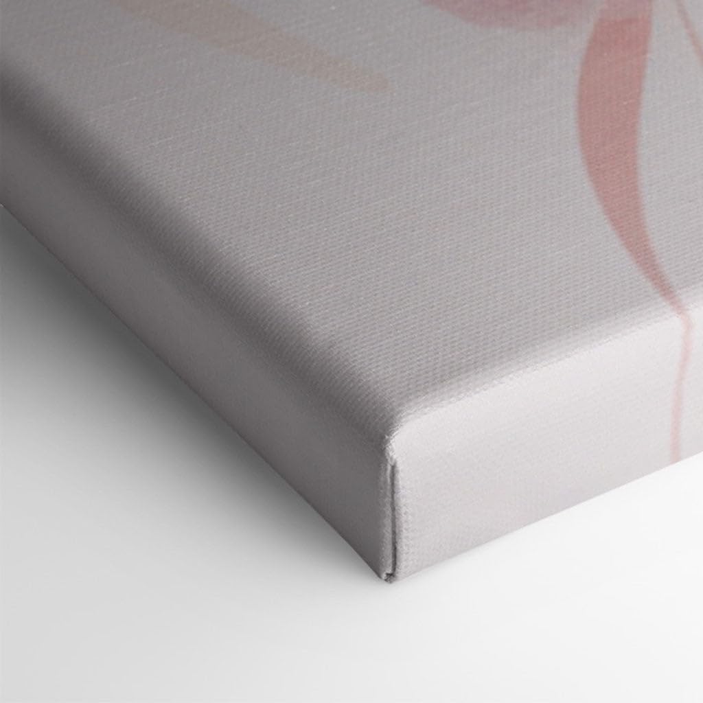 Canvas for Living room. Blooming Elegance The Enigma of a Woman Shrouded in Red, 27 x 18 inch Canvas Wall Art - Contemporary Masterpieces - Modern Home Decor