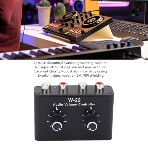 Controlador de volumen audio 3.5mm Yunseity miniatura 2