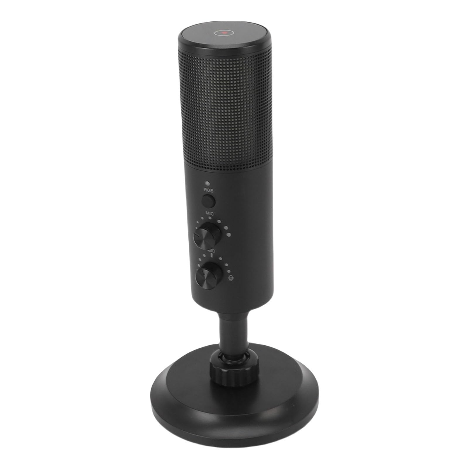 Denash USB Microphone 192kHz/24Bit with RGB Lighting, Cardioid Condenser Mic for Gaming, Live Streaming, Recording