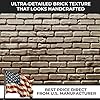 Vertical Brick Concrete Stamps - Made in USA - Decorative Flexible Form for Walls from Durable Polyurethane - Concrete Stamps for DIY Projects & Professional Use 10611/F