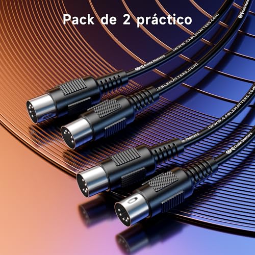 Miniatura 7 de Cable Matters Cable Din Midi De 5 Pines, Pack De 2, 3 M