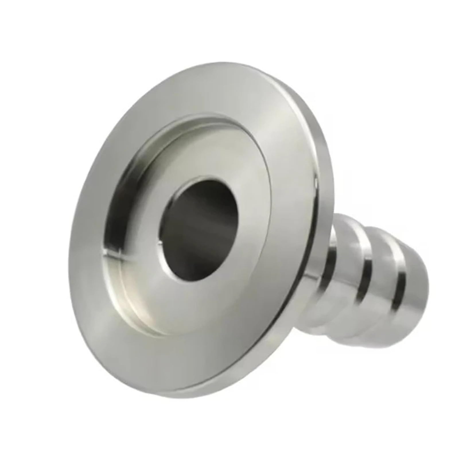 Tapa de brida de vacío Adaptador de brida for instalación de tuberías, abrazadera de unión de lengüeta for manguera de vacío de acero inoxidable SUS304(KF40-8mm)