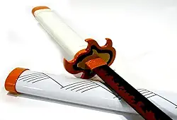 Mini Espada Katana Kimetsu no Yaiba Senjuro Rengoku M22220