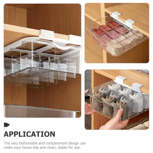 Boîte rangement sous-vêtements PET transparent et durable - 8