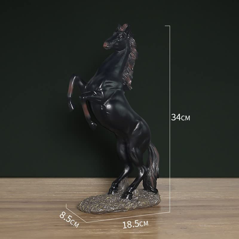 Statue cheval tressé avec signification de succès, idée cadeau bureau unique
