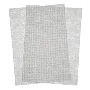 2 Pcs A4 Stainless Steel Woven Wire Mesh Panels Metal Insect Mesh Sheet Pest Control Mesh Filter Sheet Drain Cover Mesh…