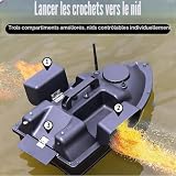 Dyjd bateau amorceur GPS double moteur à 3 bacs d’appâts photo 2