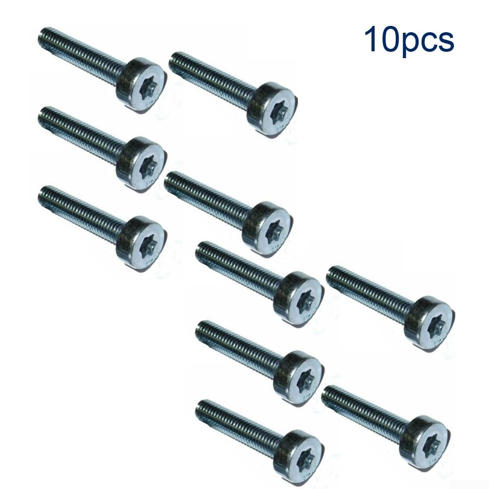 20 Stück T27 Torx 5 mm 25 mm Bolzenschrauben IS-M5 x 25 für 9022 341 1050, langlebige Ersatzschrauben