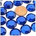 The Crafts Outlet 144pc Loose Flatback Acrylic Rhinestones Round 20mm - Flatback Crystal Clear