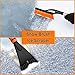PLACHIDAY Snow Brush & Ice Scraper, 27 Inch, Ice Scrapers for Car Windshield, Detachable Snow Removal Tool with Ergonomic Foam Grip for Cars, Trucks, Suvs (Heavy Duty Abs, PVC Brush)