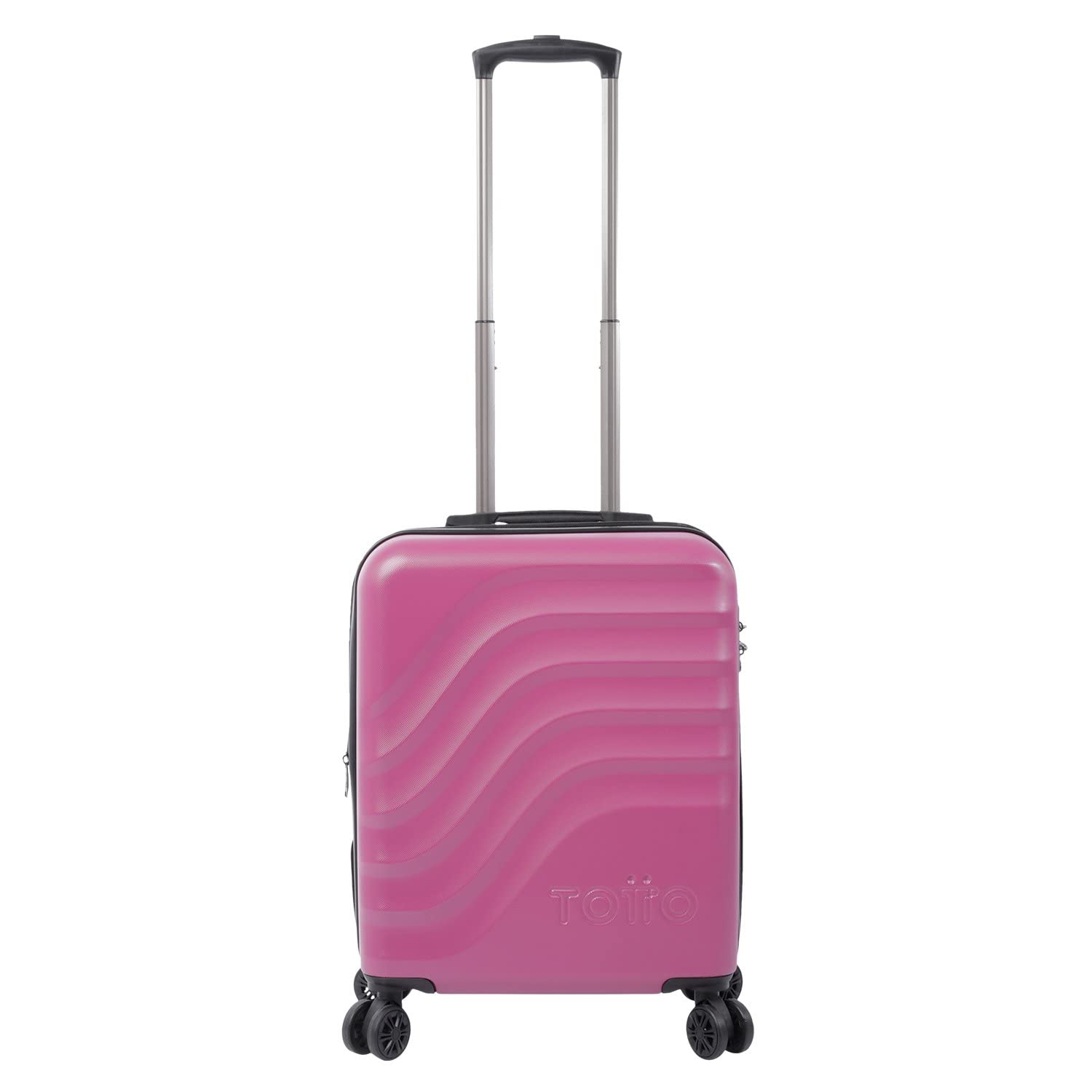 Totto - Bazy+ Cabin Trolley Suitcase in Pink: The Short Travel Choice, Pink, Trolley cabina, BAZY + is The revamped and Improved Version of The Classic Bazy, Pink, Trolley cabina, BAZY + is the