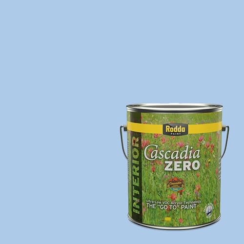 Vista 55 de Rodda Paint CASCADIA ZERO - Pintura e imprimación semibrillante para interiores en uno, cuarto de galón, Everest
