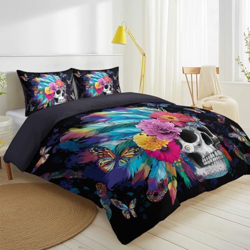 Housse de couette 160 x 200 anti-plis en microfibre pour éliminer la corvée de repassage