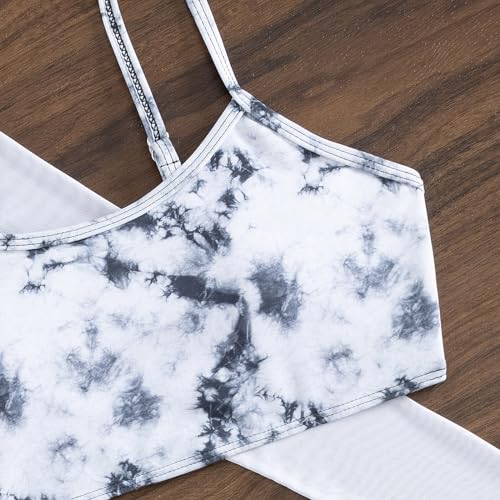 Girl's 3 Piece Swimsuits Long Sleeve Coverups Tops Kids Bathing Suits Bikini Swimsuit Cam𝗶 Top and Shorts4