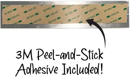 Miniatura 2 de Placas y letreros deslizantes deslizantes de aluminio satinado de calidad personalizable, 6 x 1, fabricados en los Estados Unidos (rojoverde)